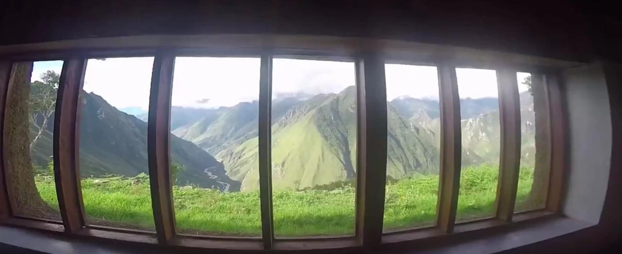 Llactapata Lodge overlooking Machu Picchu - camping - restaurant Salcantay Bagian luar foto